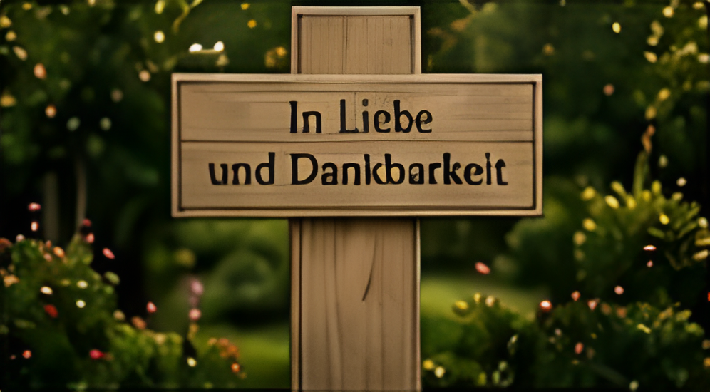 Holzkreuz mit Gravur
